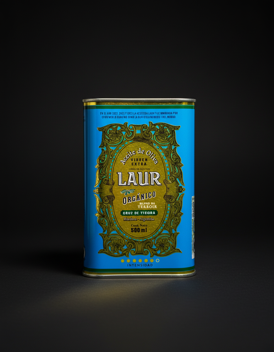 [Laur] Cruz de Piedra - Aceite de Oliva Virgen Extra Orgánico en Lata - 500ml