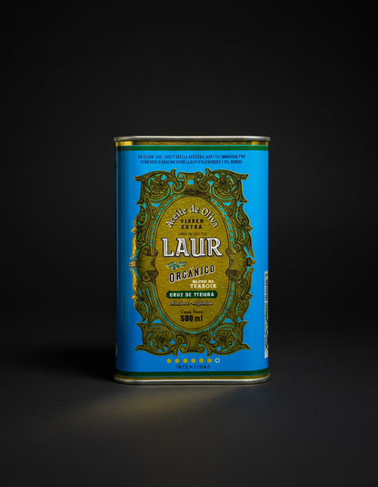 [Laur] Cruz de Piedra - Aceite de Oliva Virgen Extra Orgánico en Lata - 500ml