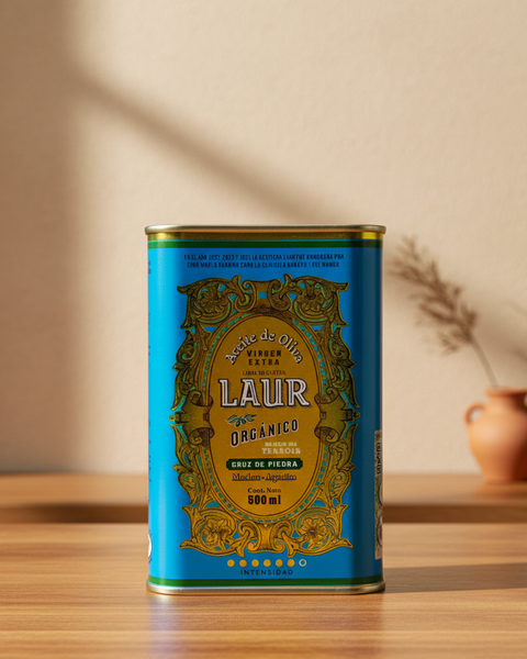 [Laur] Cruz de Piedra - Organic Extra Virgin Olive Oil Tin Can- 500ml
