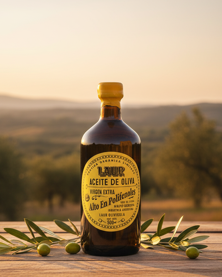 [Laur] Premium Extra Virgin Olive Oil Ultra High in Polyphenols - 500ml